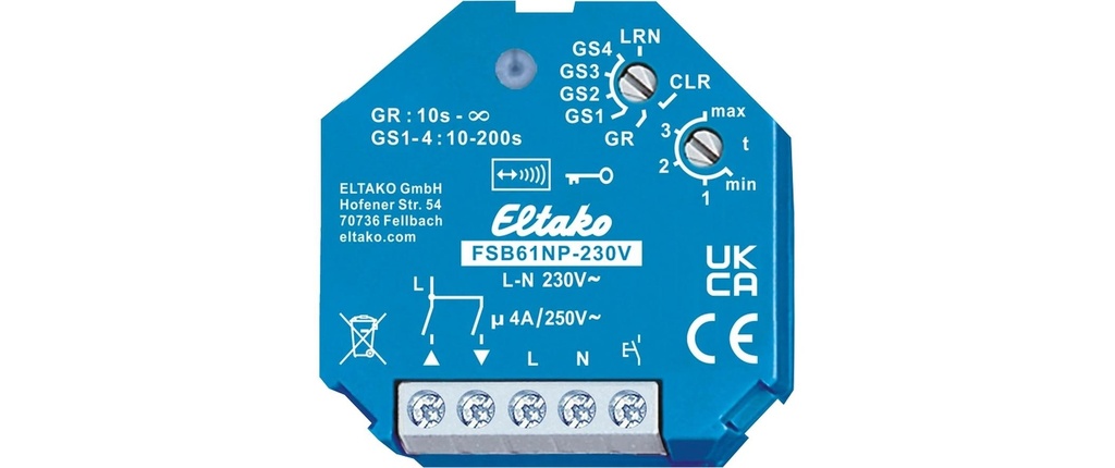 Eltako FSB61NP-230 V radio, encastré