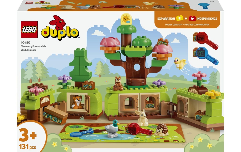 LEGO® DUPLO® Découverte de la forêt avec des animaux sauvages 10480
