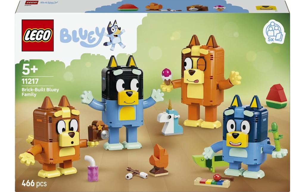 LEGO® La famille de Bluey en briques 11217