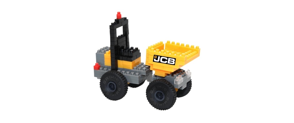 BRIXIES Modèle construction Camion benne de chantier JCB de 126 briques