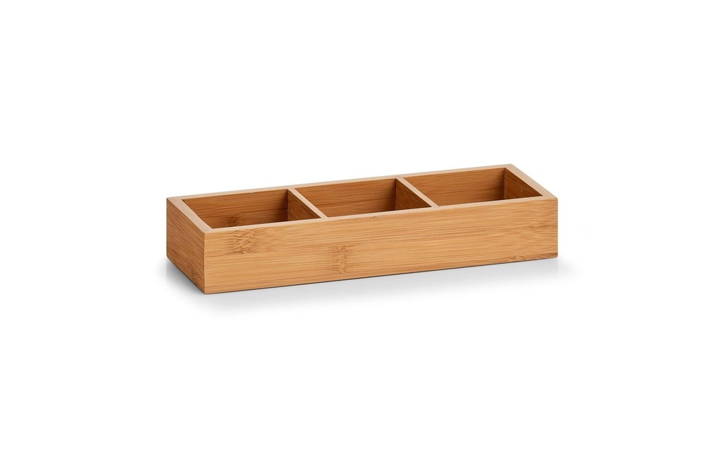 Zeller Present Boîte de rangement Bamboo Brun
