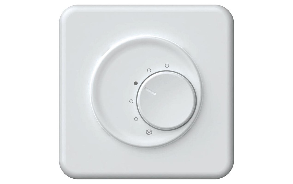 Hager ORIGIN Thermostat d'ambiance encastré avec bouton rotatif sans interrupteur ws