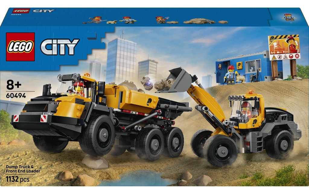 LEGO® City Le camion-benne et la chargeuse frontale 60494