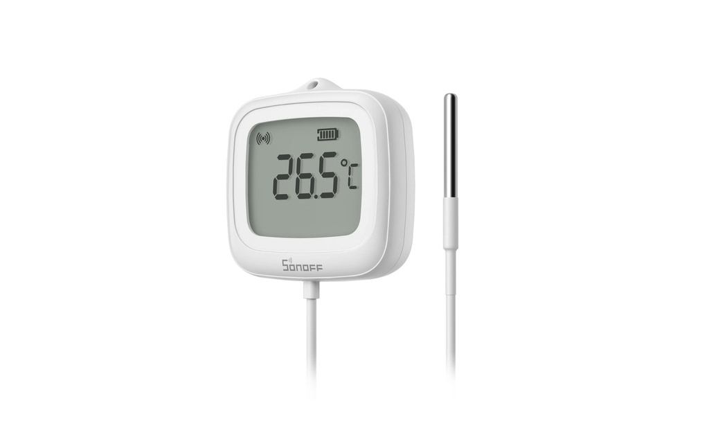 SONOFF Capteur de température intelligent Zigbee, LCD, sonde de 1,5 m