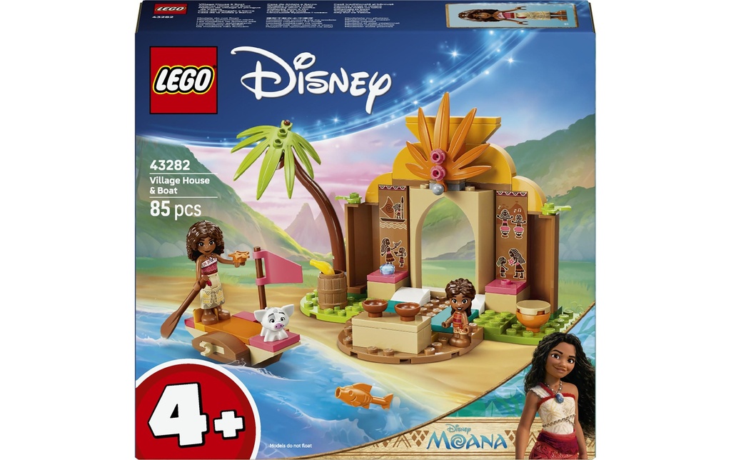 LEGO® Disney Maison de village et pirogue de Vaiana 43282