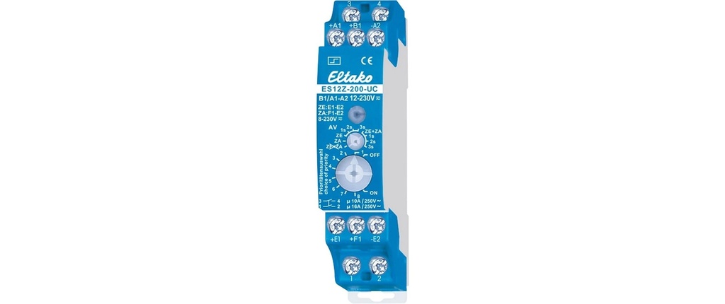 Eltako ES12Z-200-UC 2 contacts à fermeture 16 A rail DIN bleu