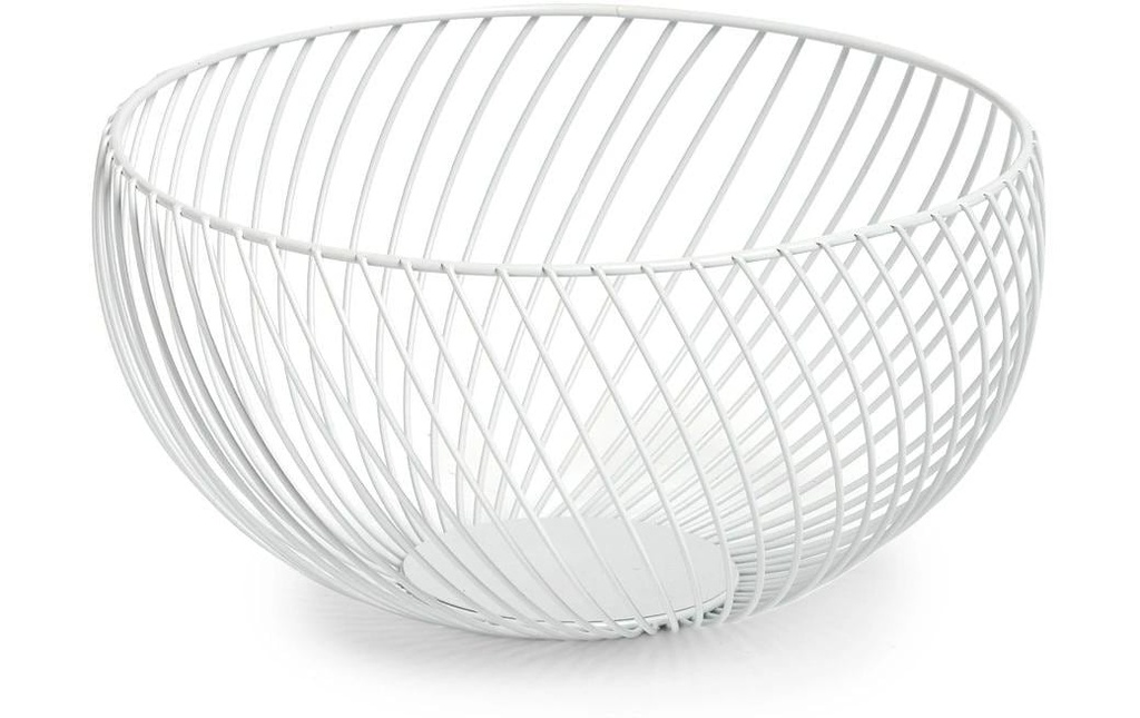Zeller Present Corbeille à fruits Métal blanc 1 Pièce/s, Blanc