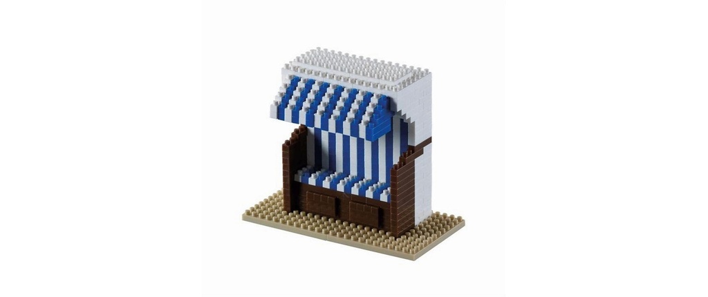 BRIXIES Modèle construction Fauteuil-cabine de plage de 432 briques