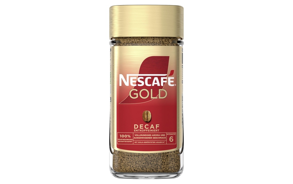 Nescafé Café instantané Verre à décaféiner doré 200 g