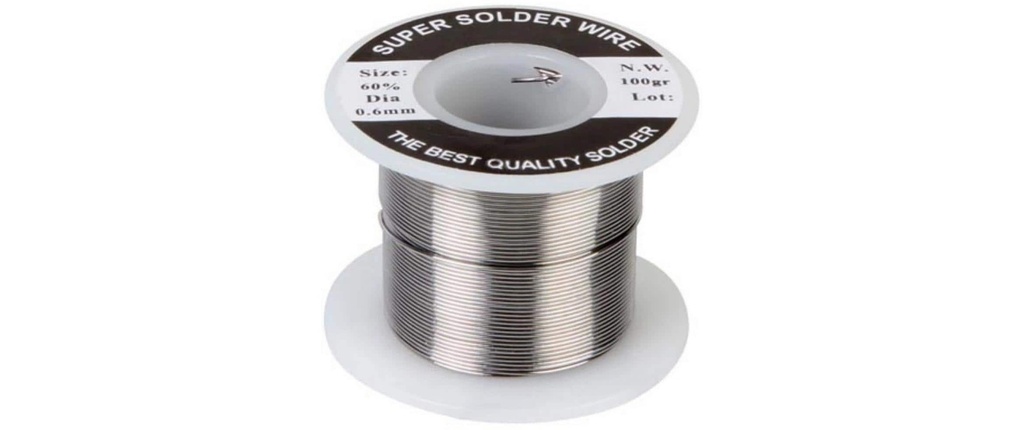 Velleman Étain de soudure SOLD100G6 Sn60/Pb40 0,6 mm Bobine de 100 g