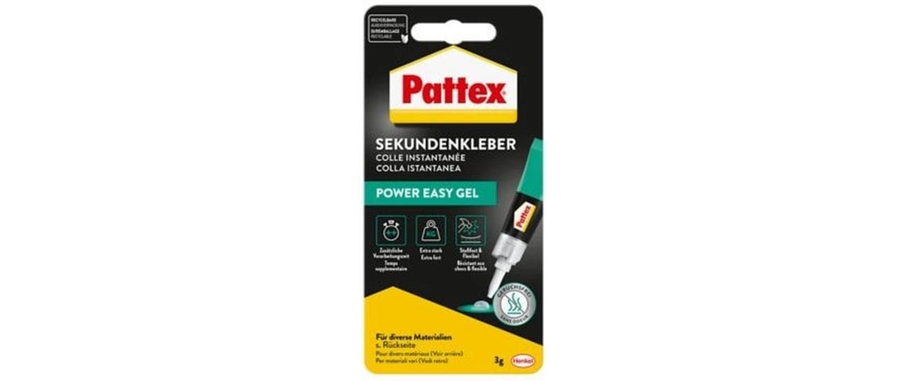 Pattex Power Easy 3 g, Transparent