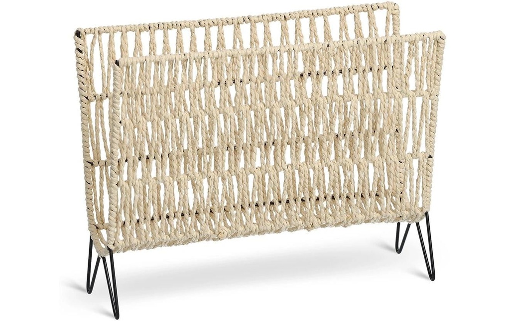 Zeller Present Porte-revues Boho Crème
