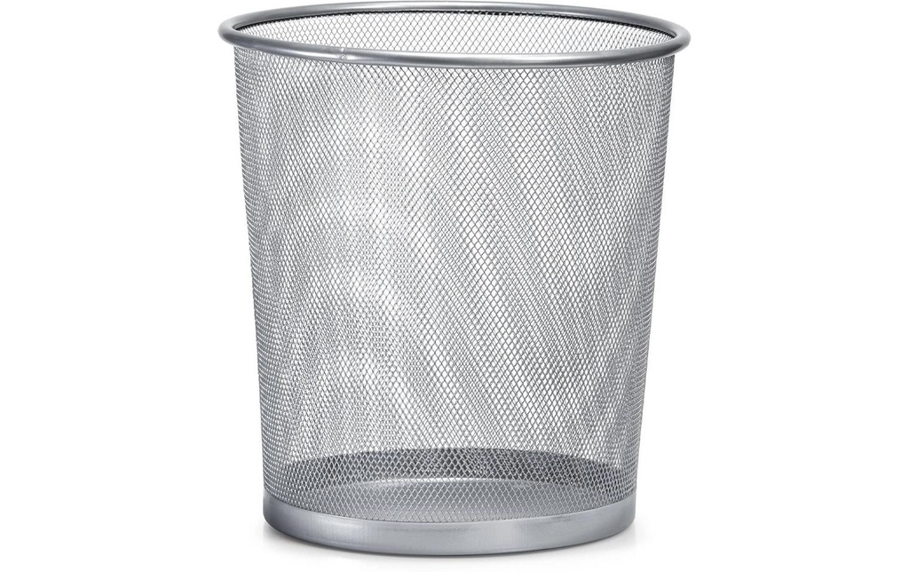 Zeller Present Corbeille à papier Mesh 12 l, Argenté