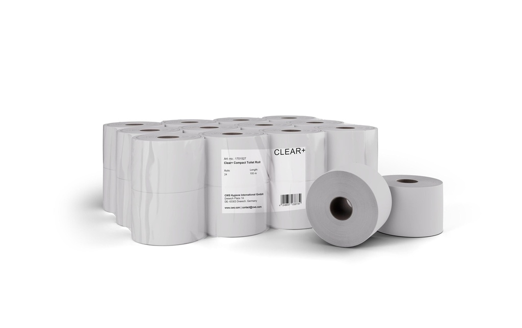 CWS Papier toilette  rouleaux à 2 couches, Gris clair
