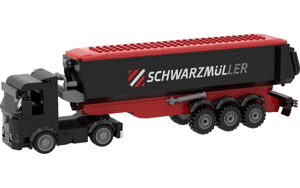 Brixies Plus Tracteur Schwarzmüller plus remorque à benne