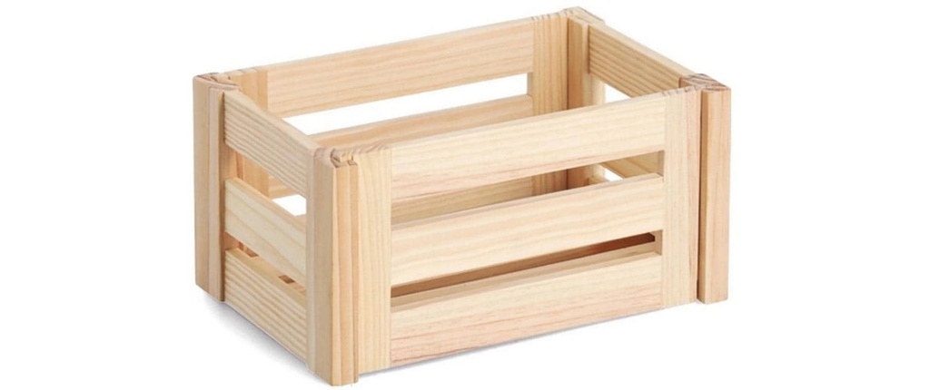 Zeller Present Caisse de rangement Moulures Brun