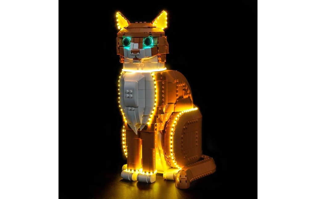 BrickBling Lumières-LED pour LEGO® 21376 Chat LED orange