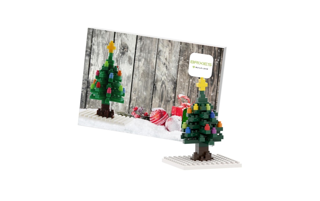 BRIXIES Modèle construction Arbre de Noël de 72 briques