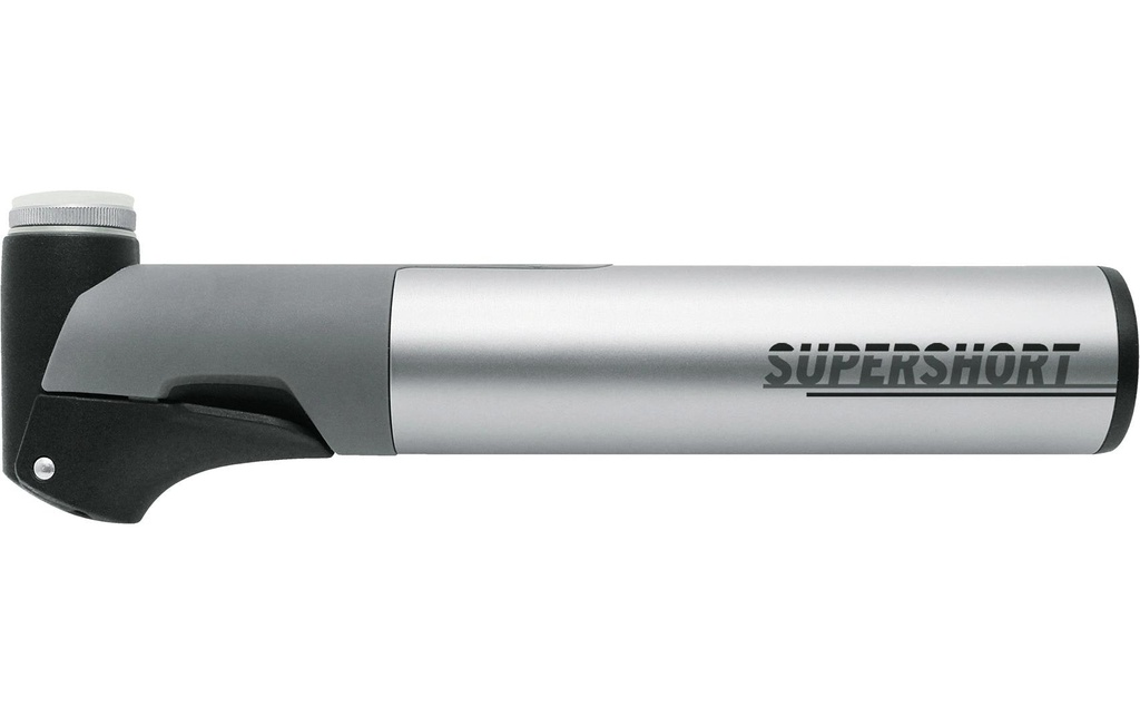 SKS Minipompe Supershort Poignée en T en plastique AV DV SV, couleur argent
