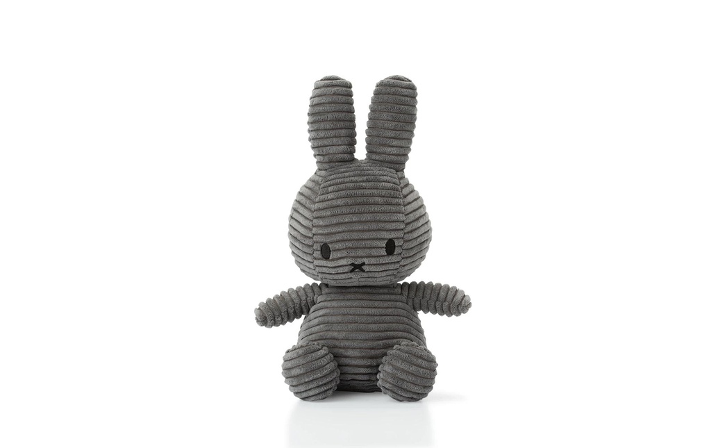 Bon Ton Toys Miffy ECO velours côtelé gris 23 cm