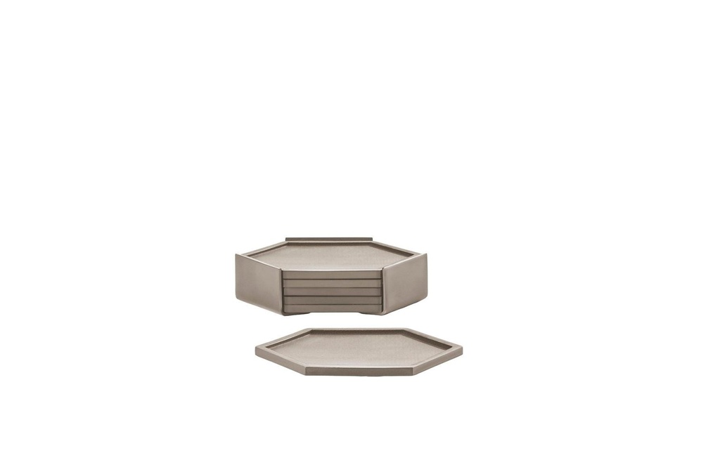 Zone Denmark Dessous de verre Bold set de 6 pièces Taupe