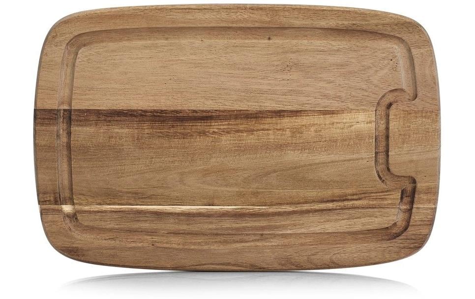 Zeller Present Planche à découper Acacia avec rainure à jus 21 cm  x 32 cm