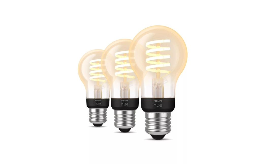 Philips Hue E27 - Lampe filament A60 550 lm Pack de 3