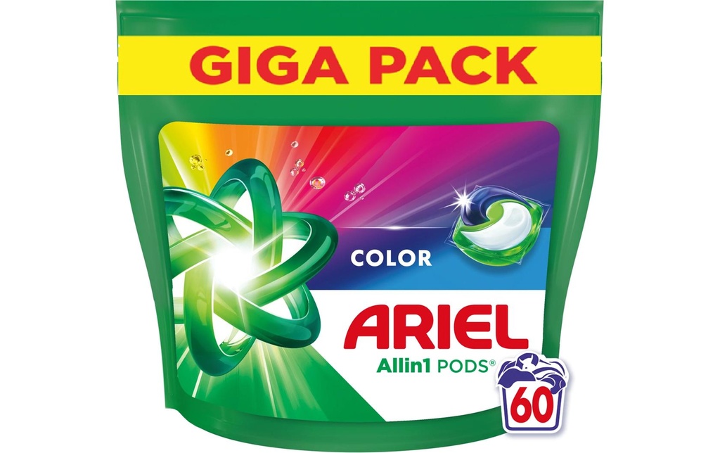 Ariel Color Pods lessive 60 kg