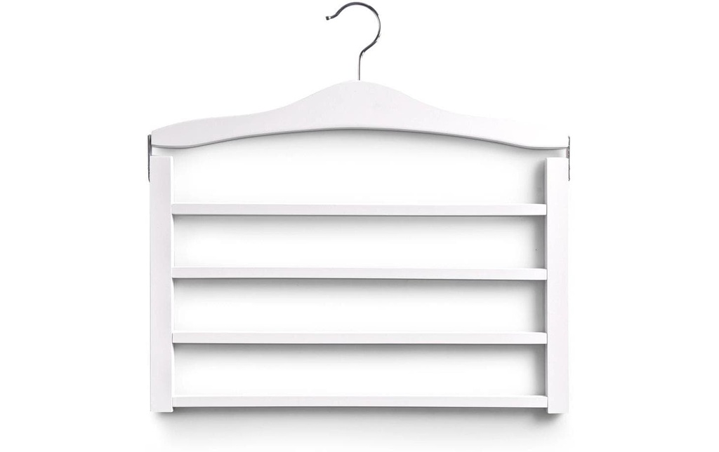 Zeller Present Cintre pour pantalons multiple, hêtre Blanc