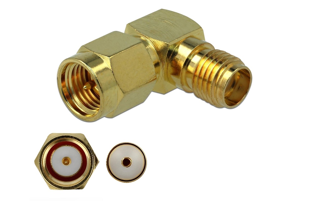 Delock Adaptateur SMA Connecteur (m) - SMA Douille (f)