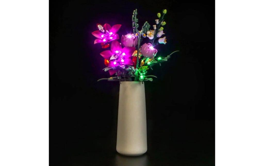 BrickBling Lumières-LED pour LEGO® 10342 Belle rose