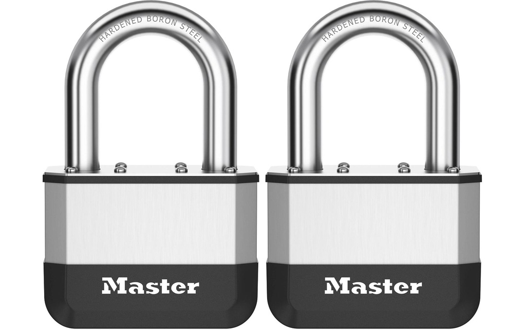 Masterlock Cadenas Elite 67 mm 2er Aucune indication Aluminium/Acier