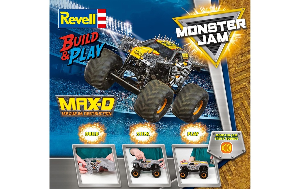 Revell Build & Play : Monster Jam Max-D 1:25