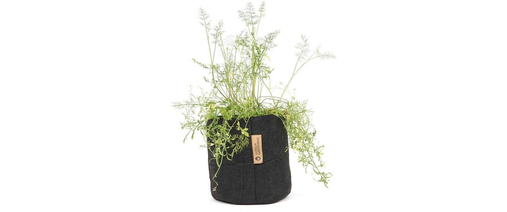 Gorilla Gardening Sac à plantes Noir