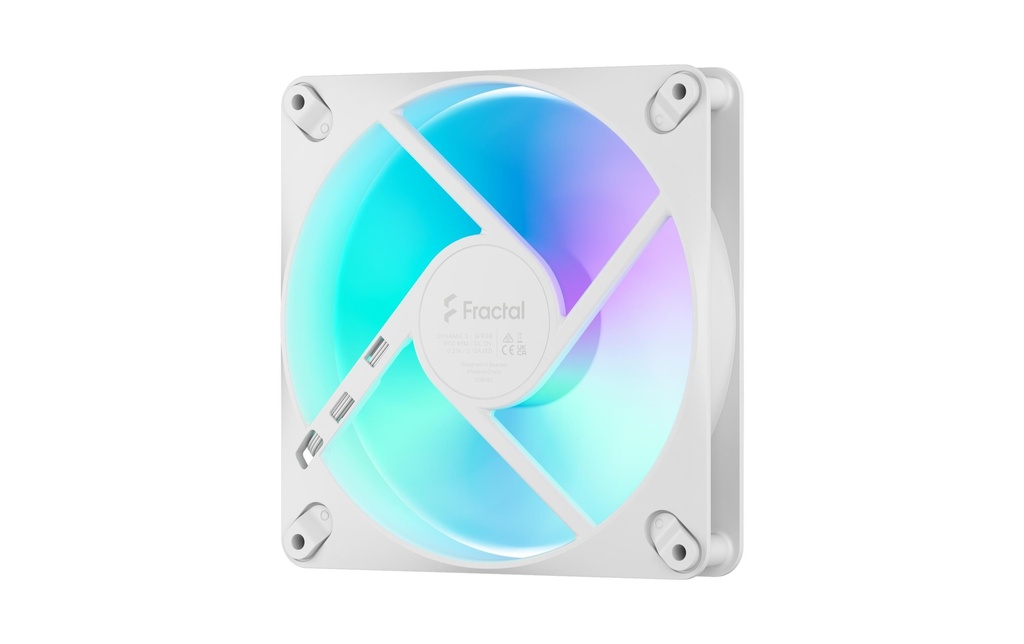 Fractal Design Dynamic 3 140 mm, RGB, blanc