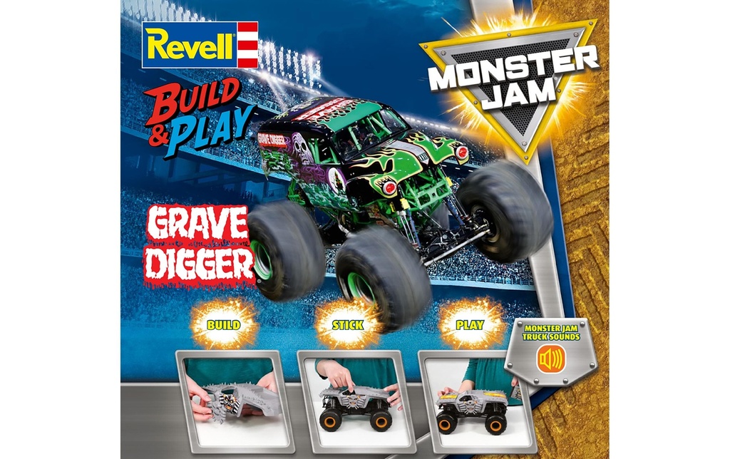 Revell Build & Play : Monster Jam Grave Digger 1:25