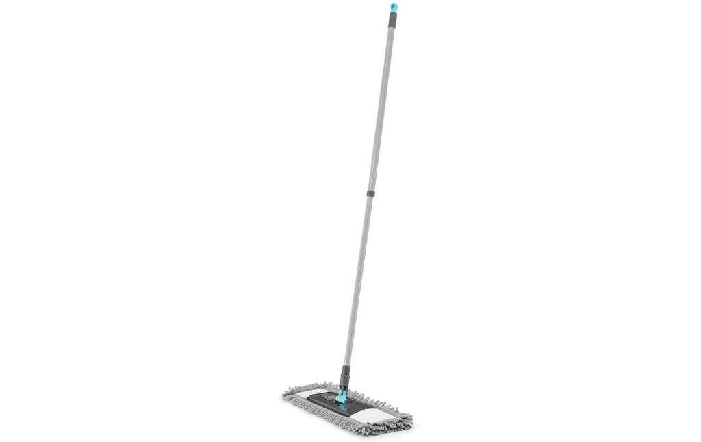 CLEANmaxx Balai plat Kit de nettoyage des sols gris/bleu 3in1 5 pcs.