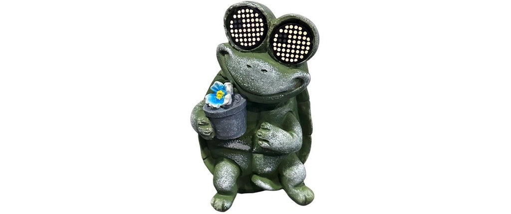 Dameco Éclairage de jardin Tortue solaire