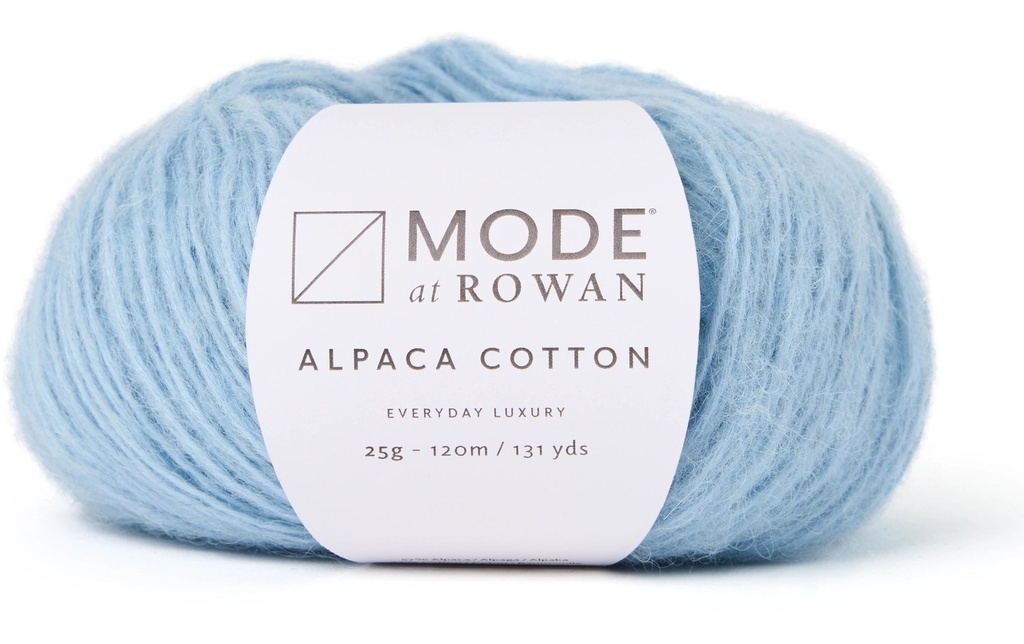 Mode at Rowan Laine Coton d'alpaga 25 g, 120 m, bleu clair