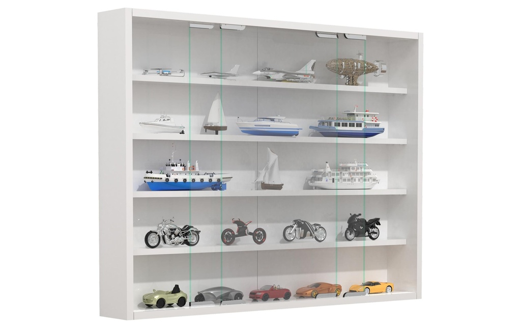 VCM Vitrine Agisa L 77 x 60 cm, blanc