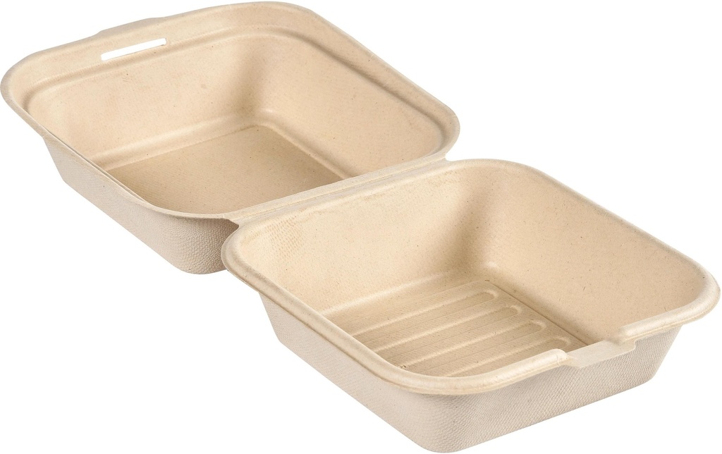 Duni Boîte repas Boutonné 475 ml brun non divisé, 50 pièces