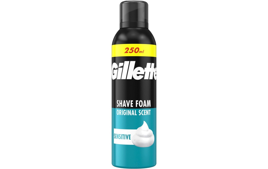 Gillette Gillette Classique Mousse à raser pour peaux sensibles, 250 ml 250 ml