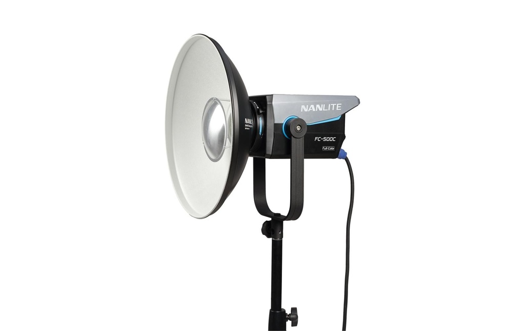 Nanlite Beauty Dish, BM40 Monture Bowen blanche et noire, 400 mm