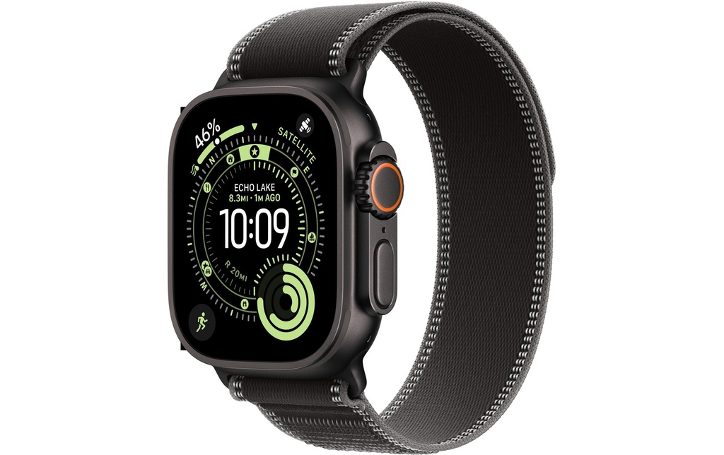 Apple Watch Ultra 3 Black Titanium Black Charcoal Trail Loop M/L