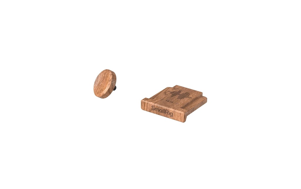 Smallrig 6238 Couvercle de sabot de flash Bois de rose avec capuchon de déclenchement