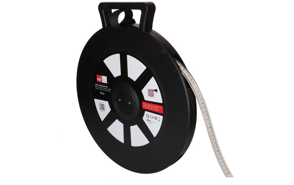 Max Hauri rouleau de bande lumineuse LED 10m 2 faces 360° 4000K 8600 lm IP55