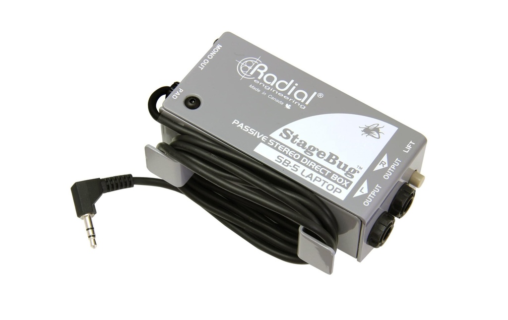 Radial StageBug SB-5 passif, stéréo, câble de 1,5 m