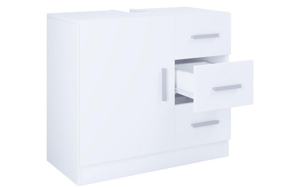 VCM Meuble sous lavabo Zalo XL 63 x 56 cm, blanc