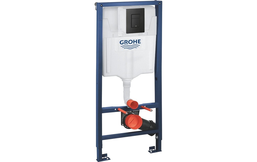 GROHE Solido Set 3 en 1, acier, noir mat, 1.13 m