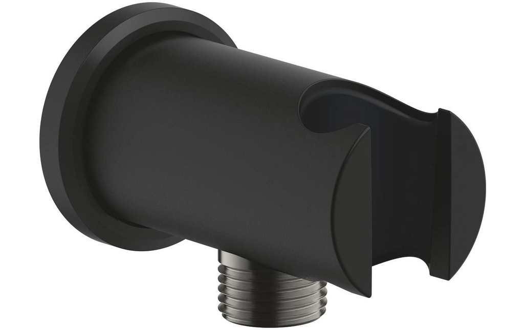 GROHE Coude de raccordement mural Rainshower avec support de douche Phantom Black